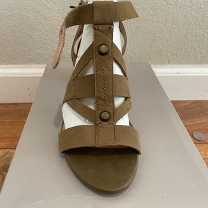 Olive green Franco Sarto sandal heels
